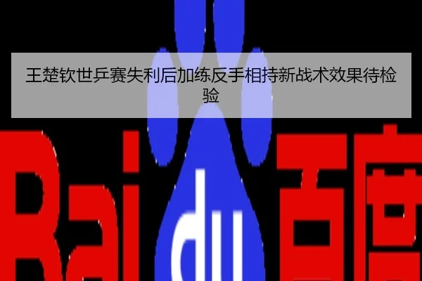 王楚钦世乒赛失利后加练反手相持新战术效果待检验